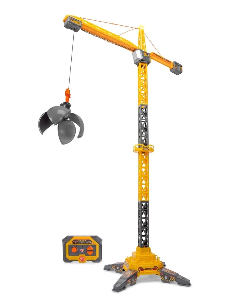 Grue radio commandée titan crane Jaune - Kiabi