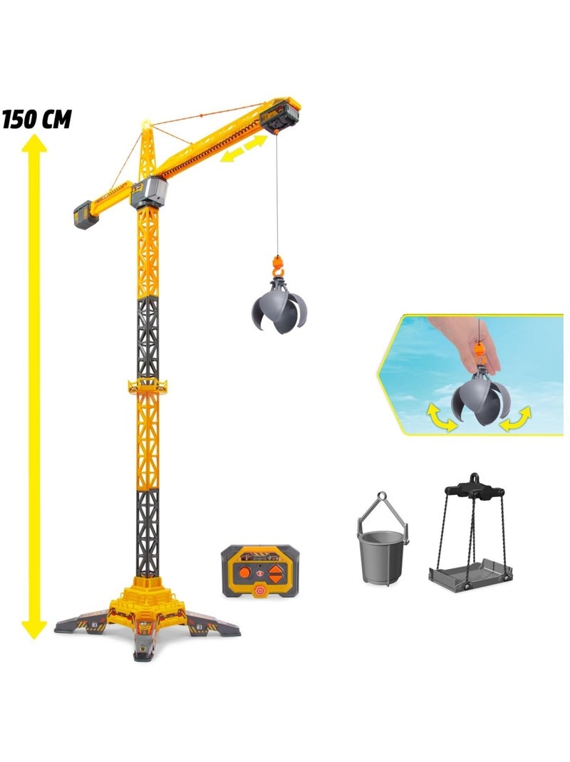 Grue radio commandée titan crane Jaune - Kiabi