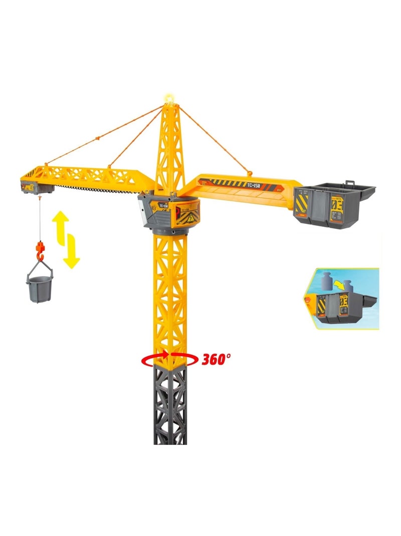 Grue radio commandée titan crane Jaune - Kiabi