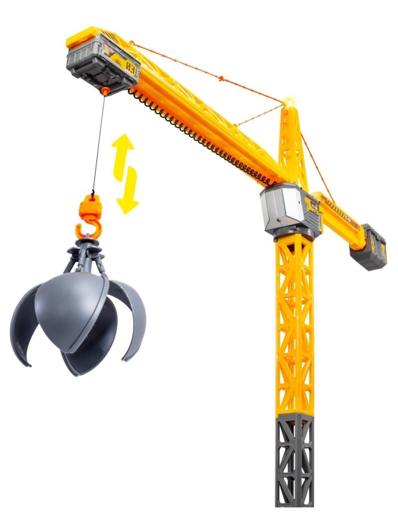 Grue radio commandée titan crane Jaune - Kiabi