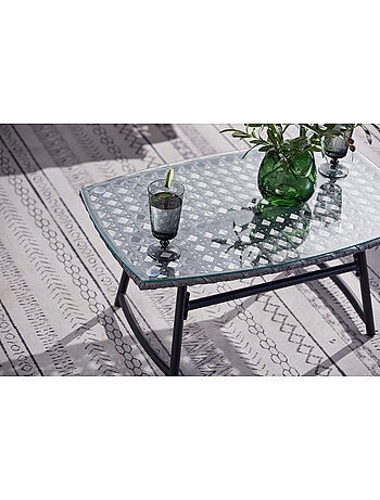 Guahana salon jardin bas résine rotin