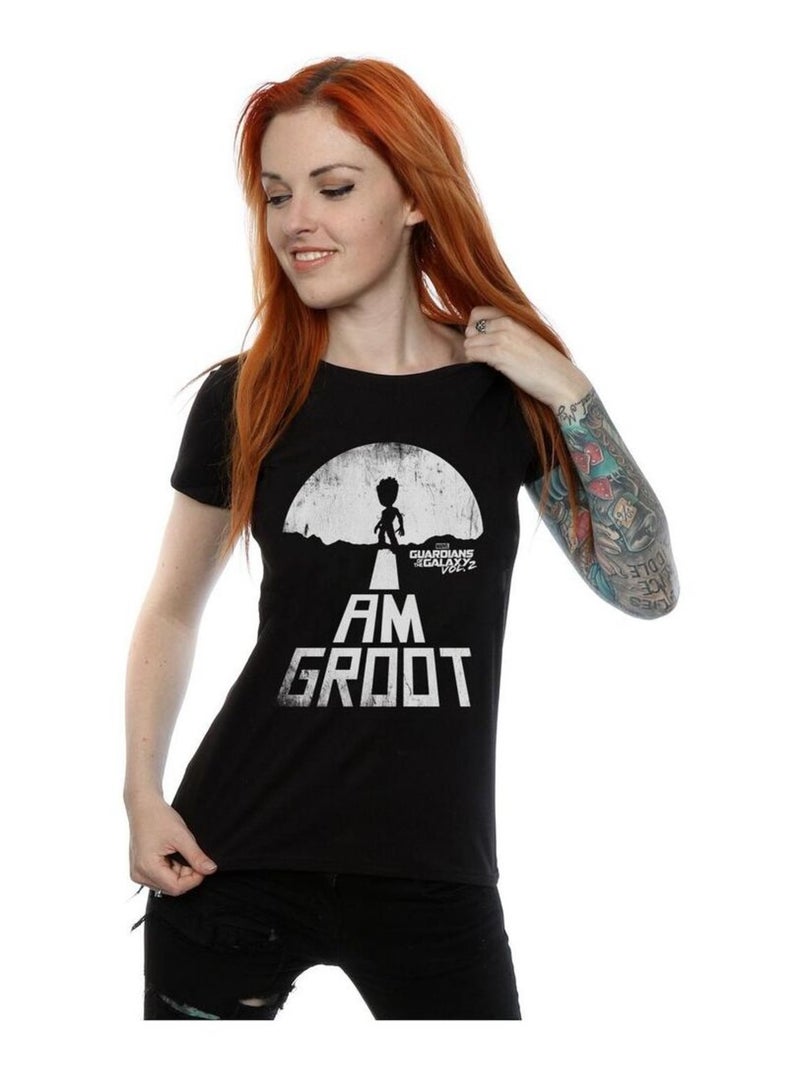 Guardians Of The Galaxy - T-shirt AM GROOT Noir - Kiabi