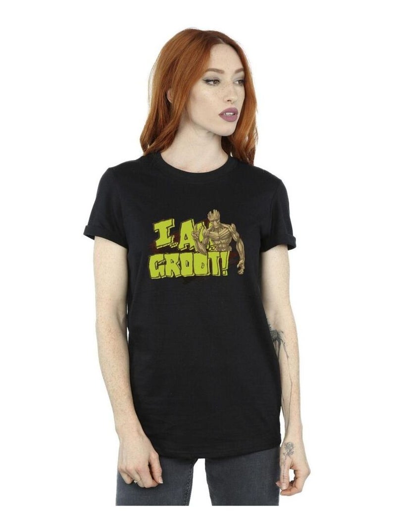 Guardians Of The Galaxy - T-shirt AM GROOT Noir - Kiabi