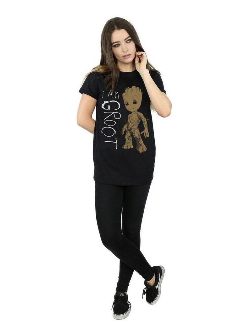 Guardians Of The Galaxy - T-shirt AM GROOT Noir - Kiabi