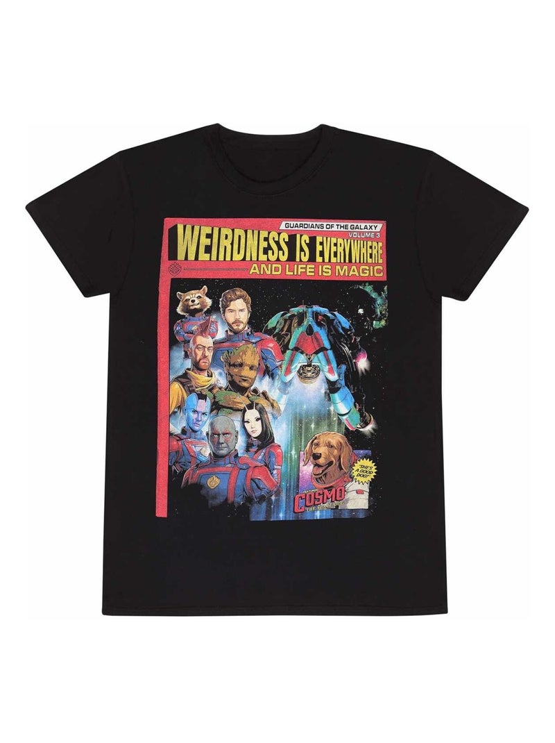 Guardians Of The Galaxy Volume 3 - T-shirt GUARDIANS MAGAZINE Noir - Kiabi