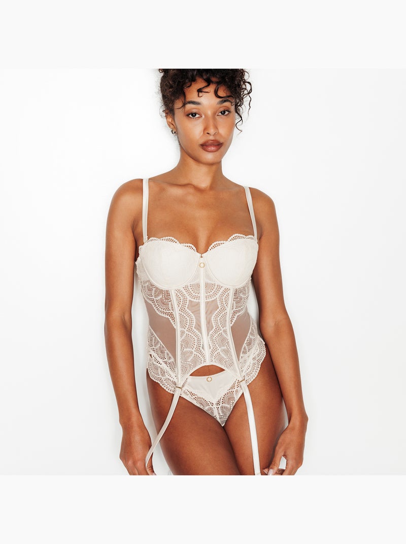 Guêpière - RougeGorge Lingerie Blanc - Kiabi