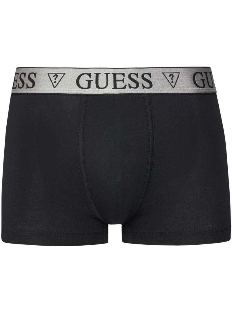Guess - Boxers motif/style logo contrasté Noir - Kiabi
