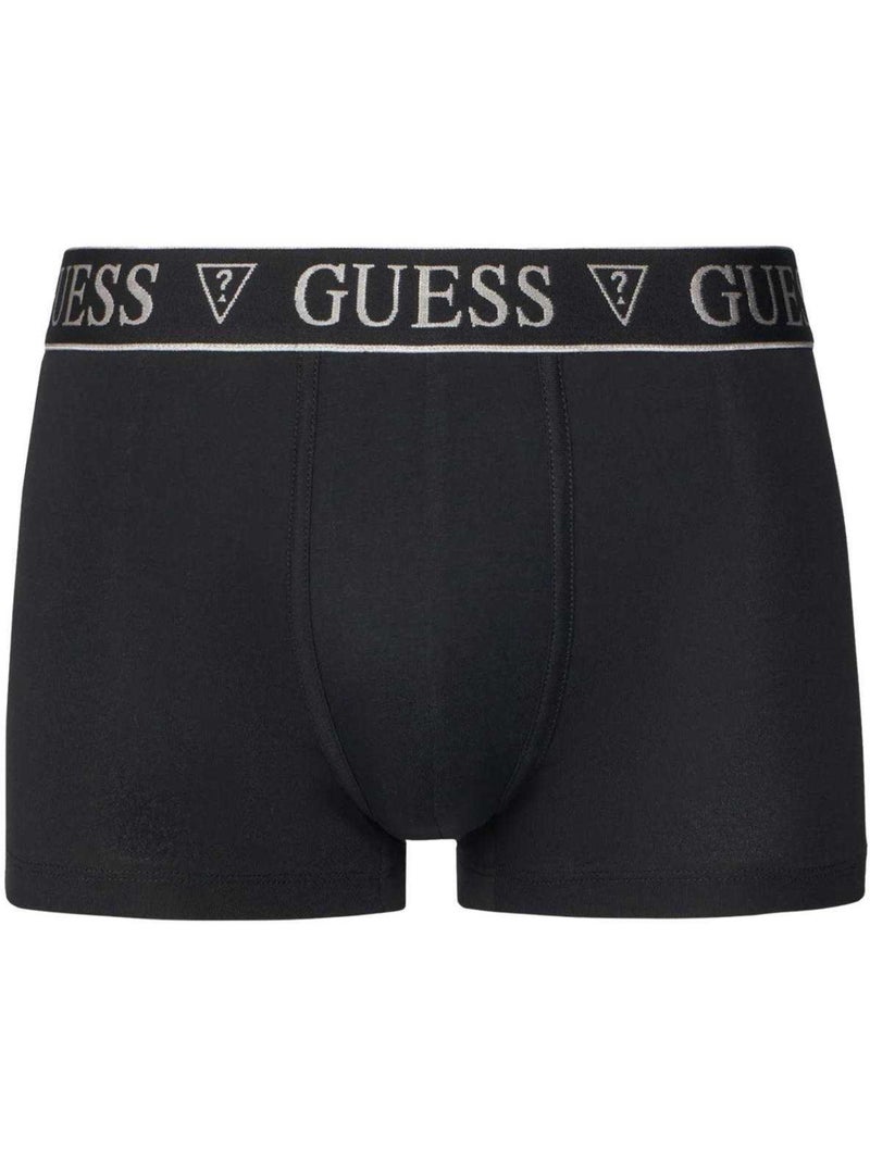 Guess - Boxers motif/style logo contrasté Noir - Kiabi