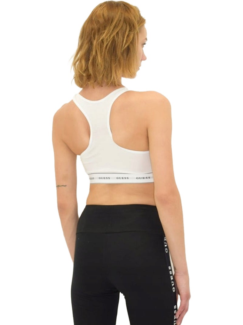 Guess - Brassière de sport motif/style uni Blanc - Kiabi