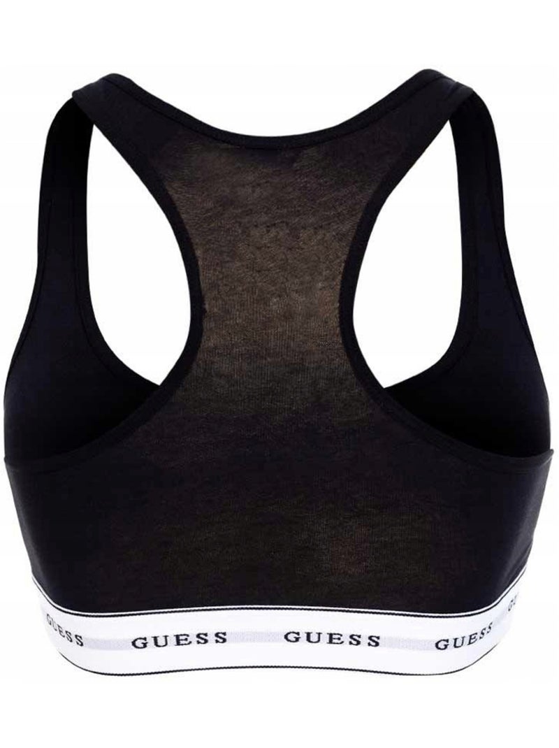 Guess - Brassière de sport motif/style uni Noir - Kiabi