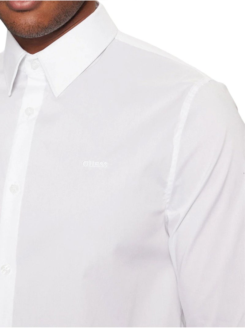 Guess - Chemise motif/style uni Blanc - Kiabi