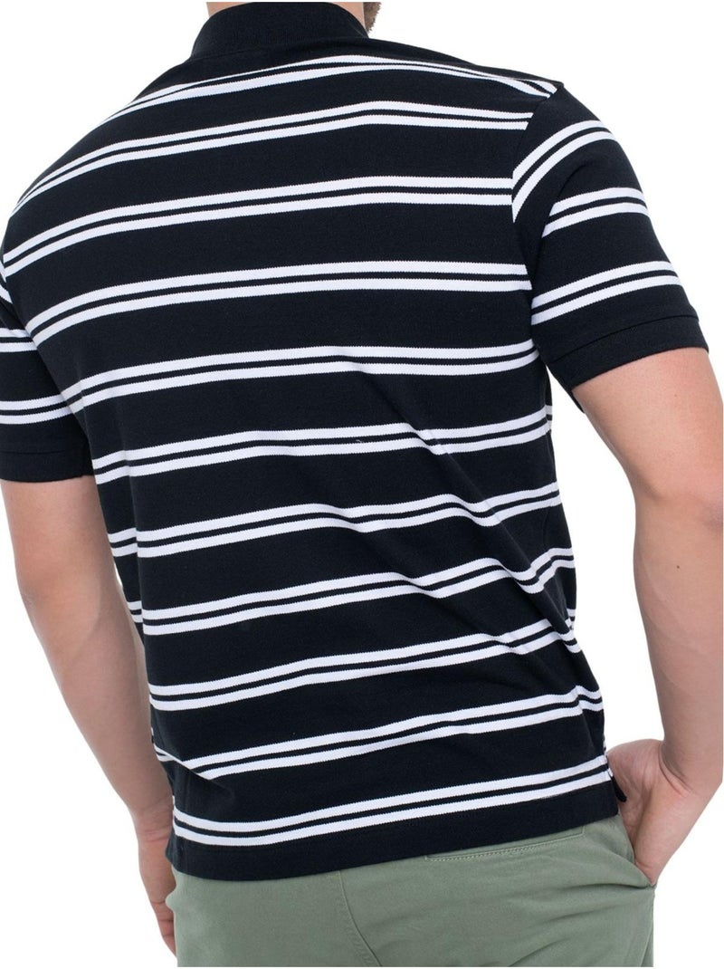 Guess - Polo motif/style rayé Noir - Kiabi