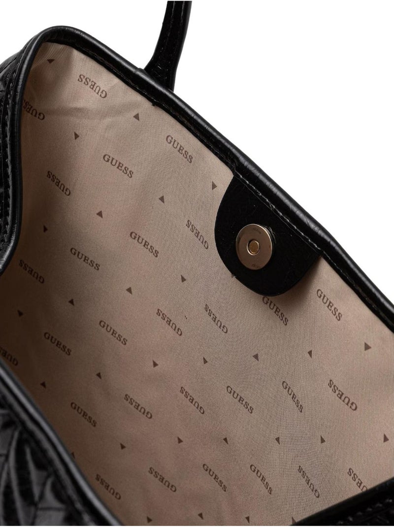Guess - Sac à main motif/style Chevron Noir - Kiabi