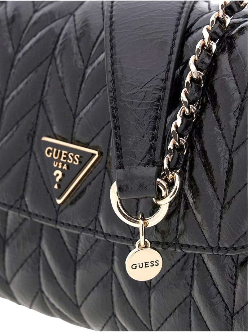 Guess - Sac à main motif/style Chevron Noir - Kiabi