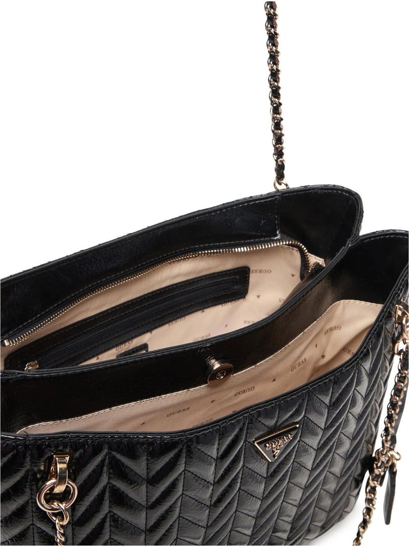 Guess - Sac à main motif/style matelassé Noir - Kiabi