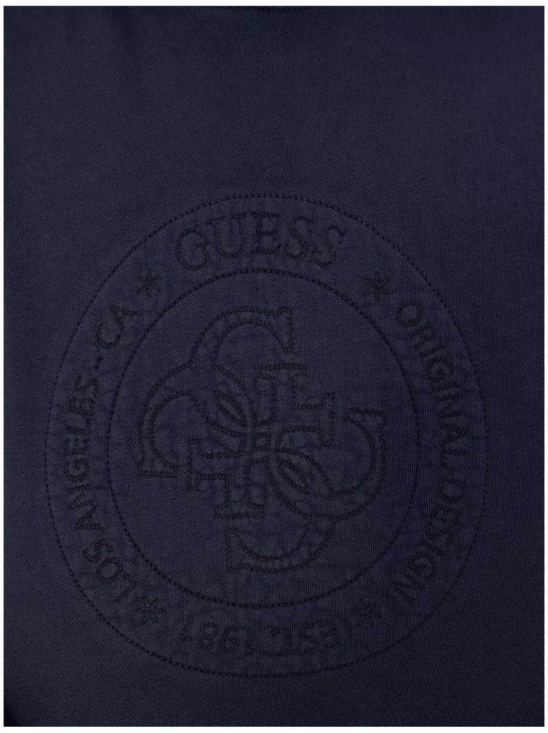 Guess - Sweat à capuche motif/style Logo brodé Noir - Kiabi