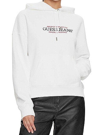 Guess - Sweat à capuche motif/style logo JEANS