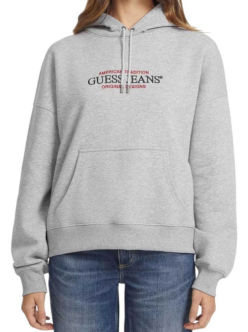 Guess - Sweat à capuche motif/style logo JEANS - Kiabi Guess - Sweat à capuche motif/style logo JEANS - Kiabi