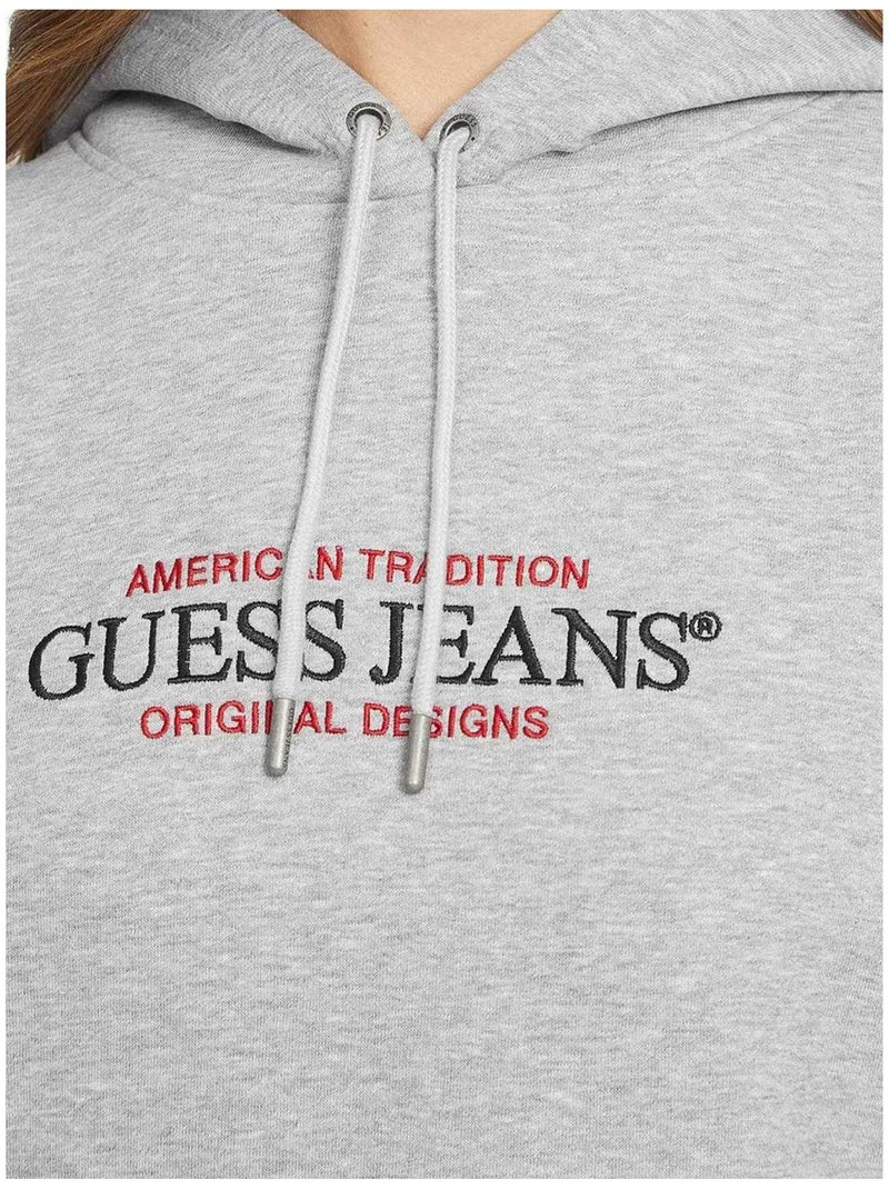 Guess - Sweat à capuche motif/style logo JEANS Gris - Kiabi