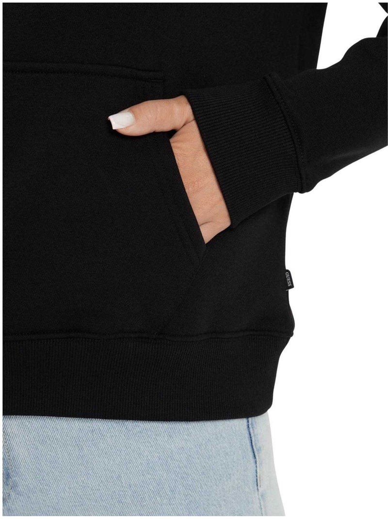 Guess - Sweat à capuche motif/style logo Noir - Kiabi