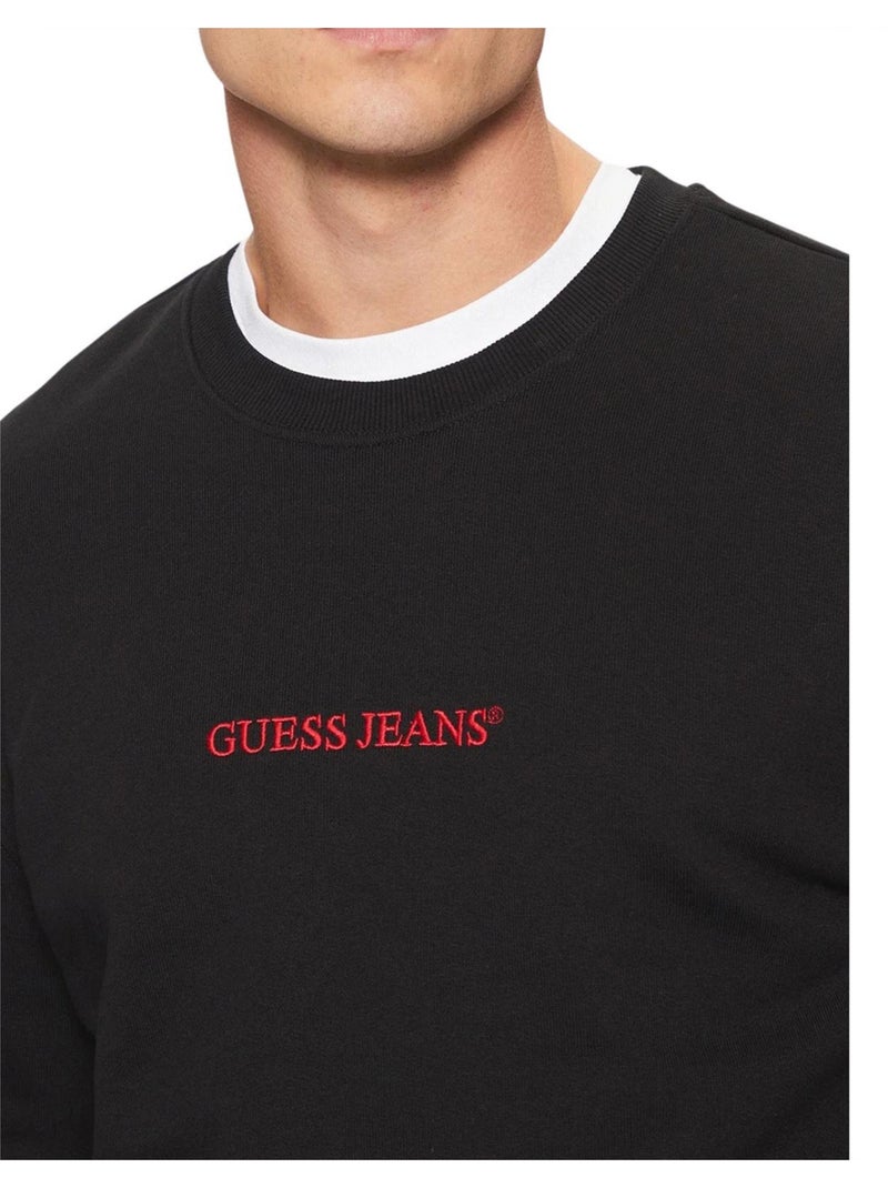 Guess - Sweat motif/style uni Noir - Kiabi