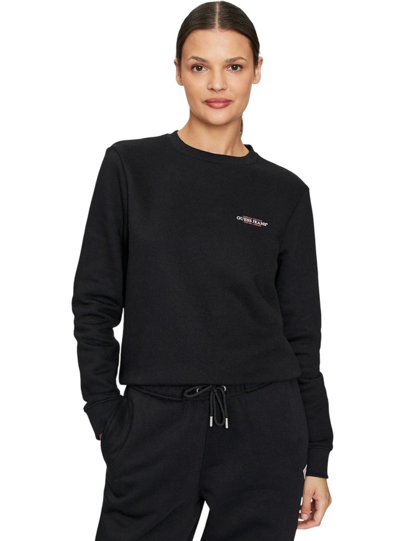 Guess - Sweat motif/style uni Noir - Kiabi