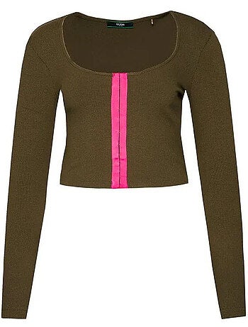 Guess - T-shirt court manches longues