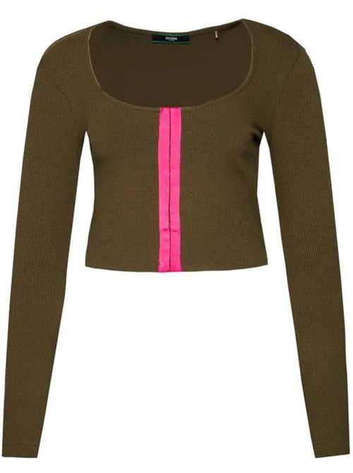 Guess - T-shirt court manches longues - Kiabi