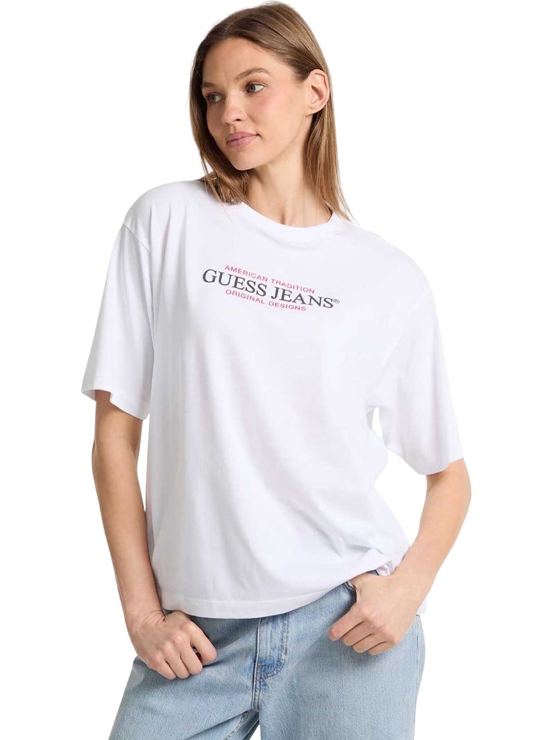 Guess - T-shirt JEANS Blanc - Kiabi