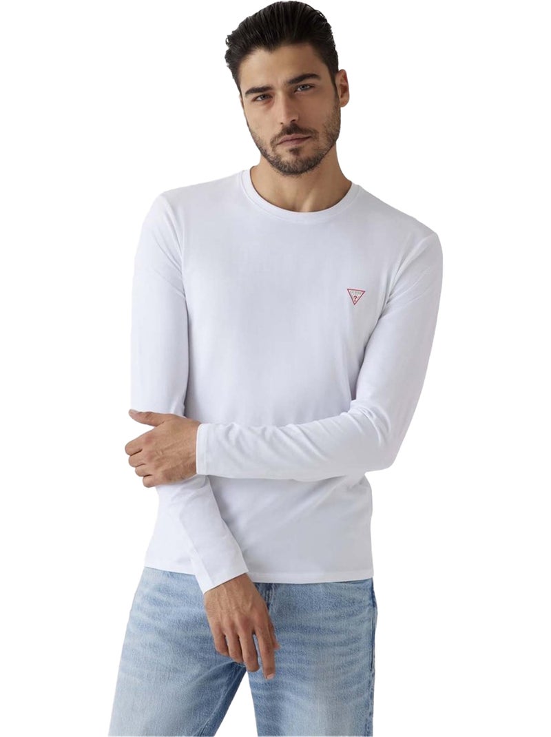 Guess - T-shirt manches longues Blanc - Kiabi