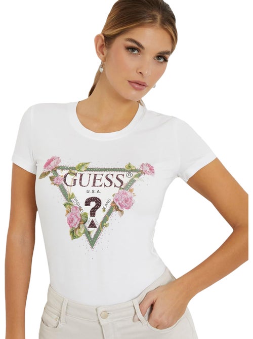 Guess - T-shirt motif/style Floral - Kiabi