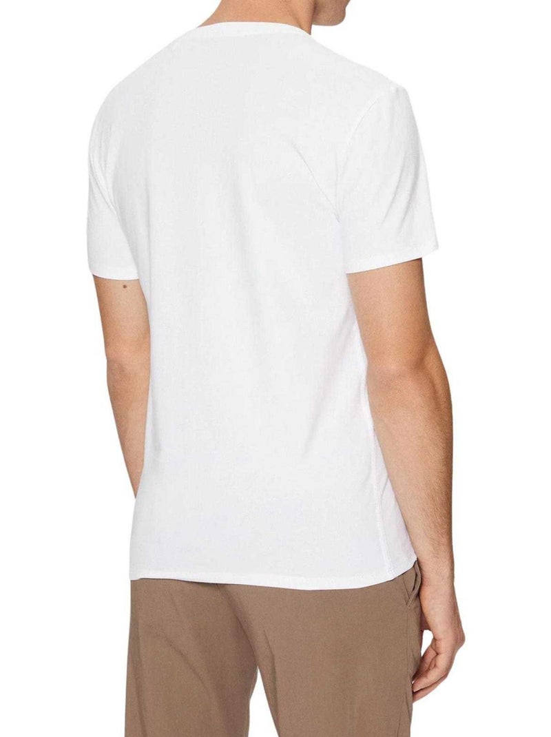 Guess - T-shirt motif/style logo Blanc - Kiabi