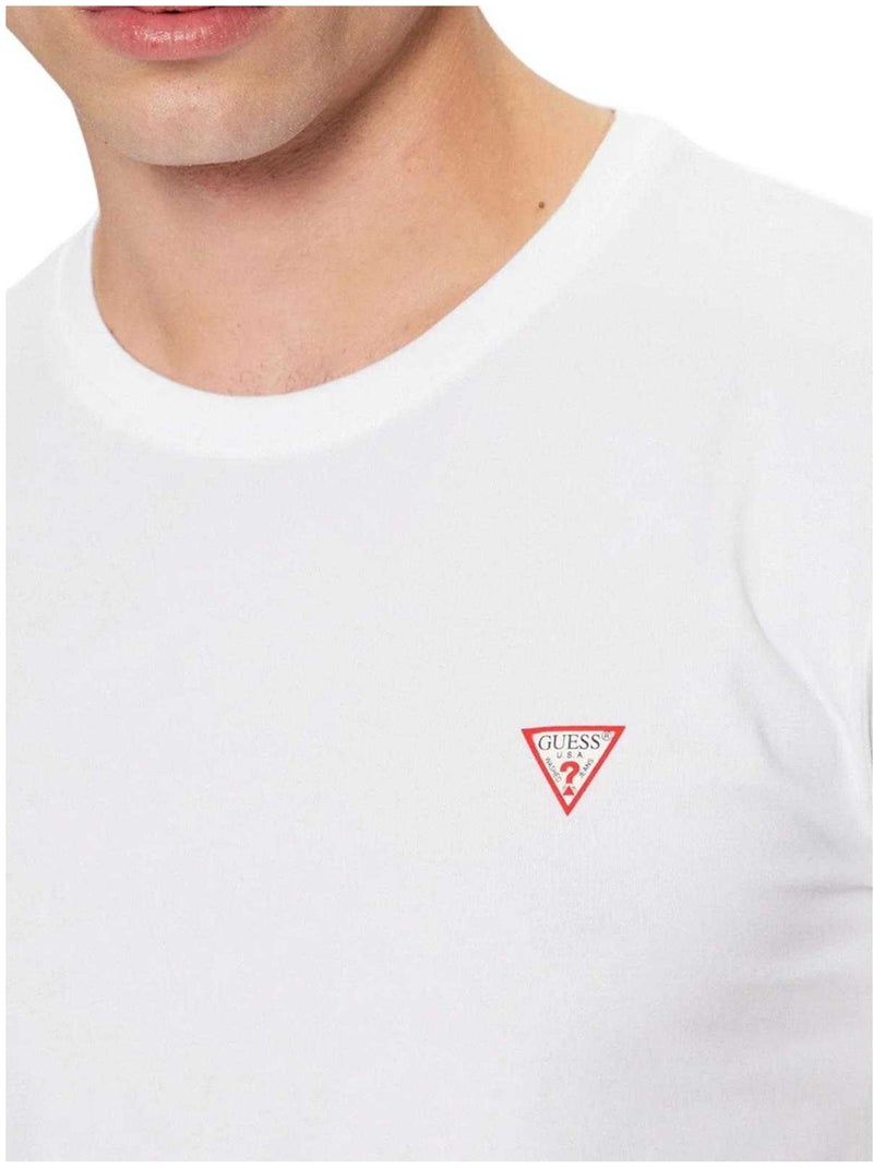 Guess - T-shirt motif/style logo Blanc - Kiabi