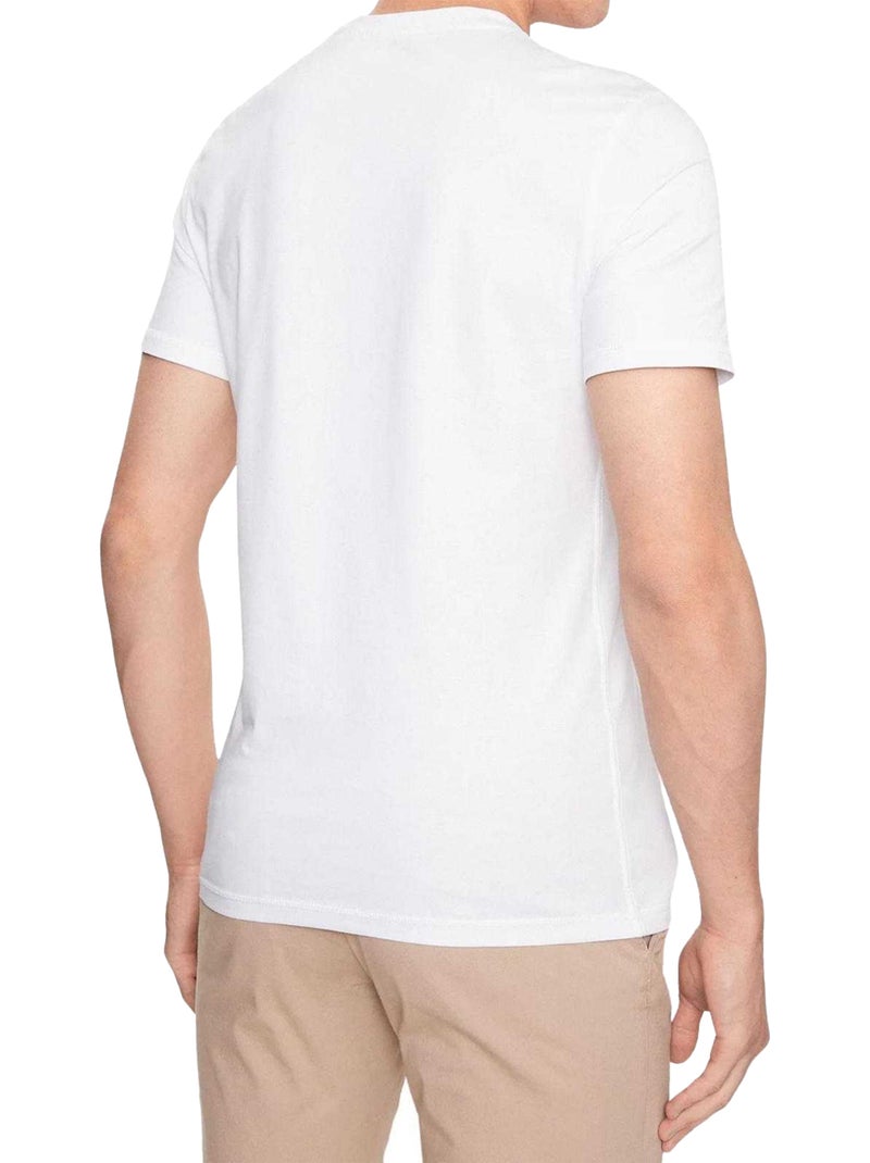 Guess - T-shirt motif/style logo Blanc - Kiabi