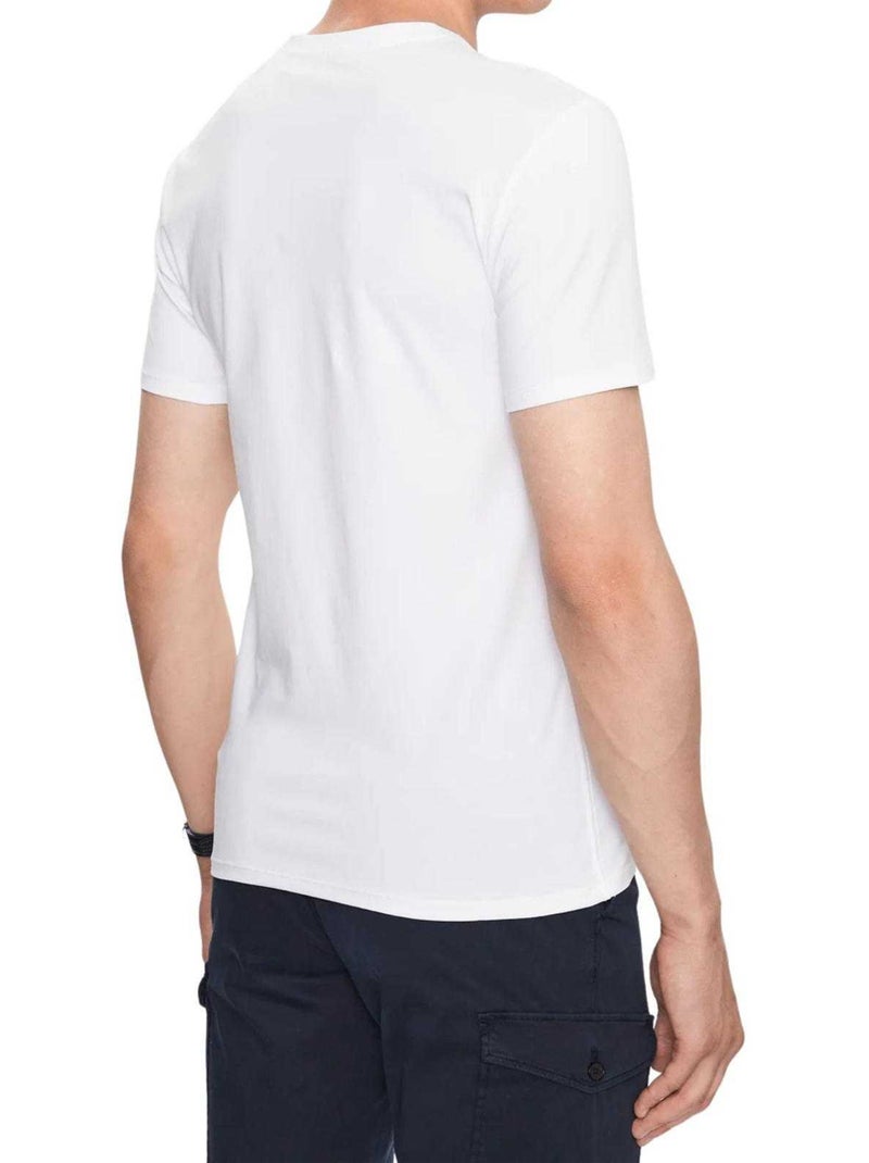 Guess - T-shirt motif/style logo Blanc - Kiabi