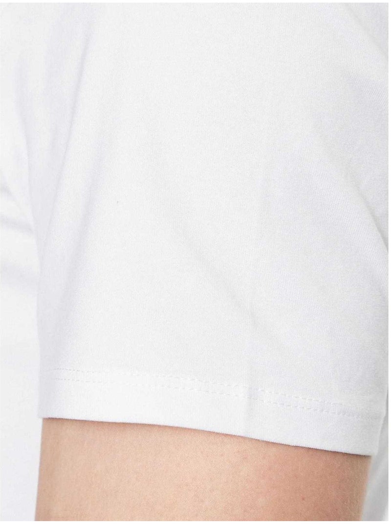 Guess - T-shirt motif/style logo Blanc - Kiabi