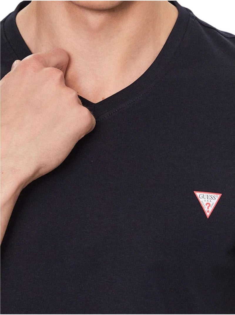 Guess - T-shirt motif/style logo Bleu foncé - Kiabi