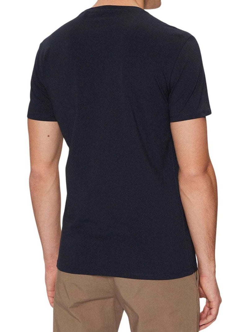 Guess - T-shirt motif/style logo Bleu marine - Kiabi