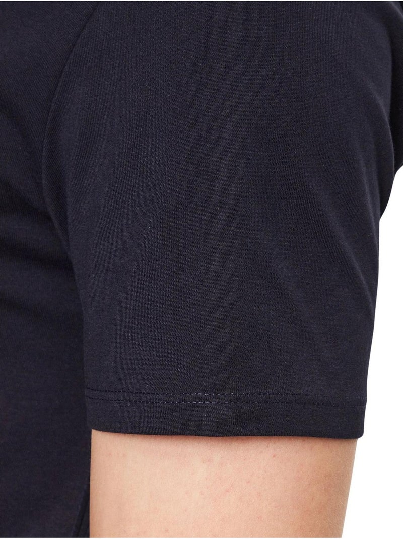 Guess - T-shirt motif/style logo Bleu marine - Kiabi