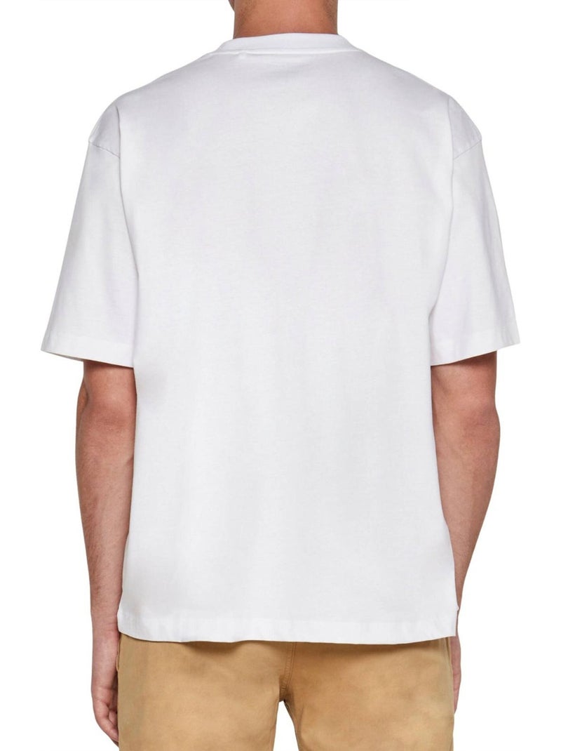 Guess - T-shirt motif/style logo JEANS Blanc - Kiabi