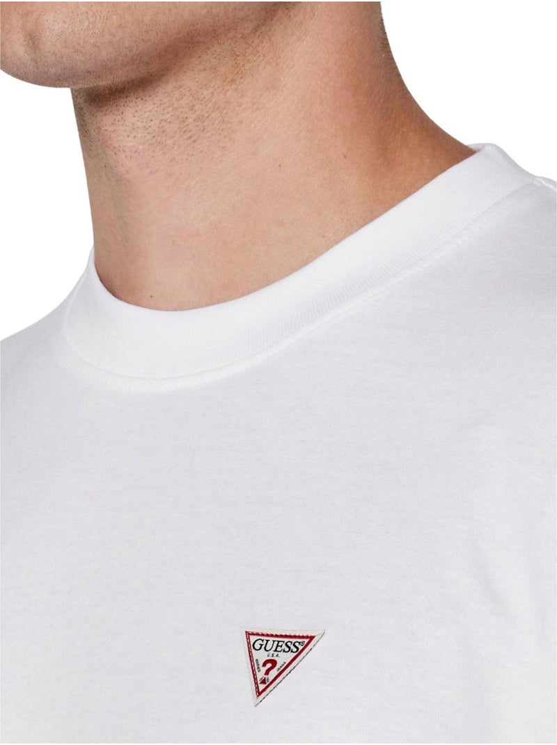 Guess - T-shirt motif/style logo JEANS Blanc - Kiabi