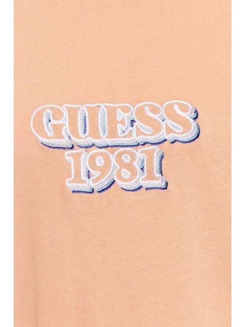 Guess - T-shirt motif/style logo Orange - Kiabi