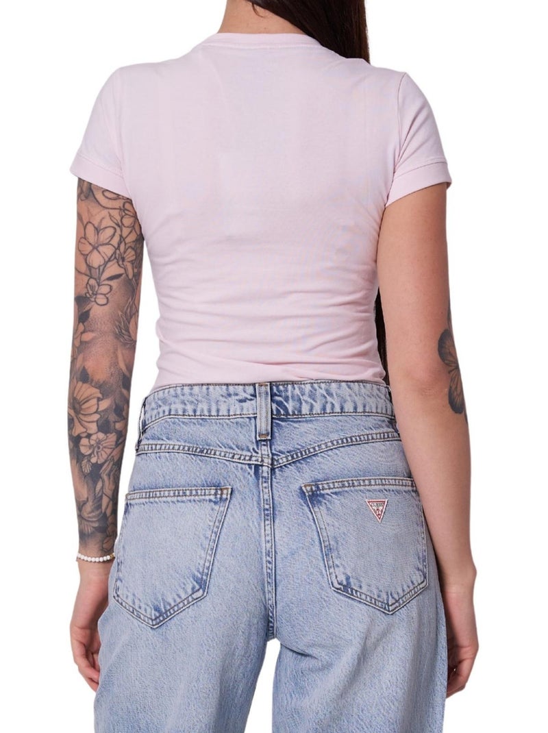 Guess - T-shirt Rose clair - Kiabi