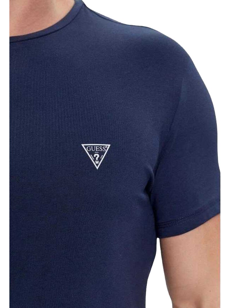 Guess - T-shirts motif/style logo Bleu marine - Kiabi