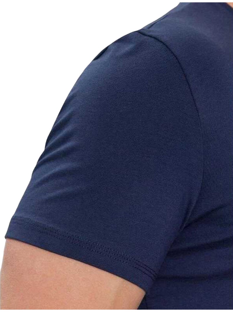 Guess - T-shirts motif/style logo Bleu marine - Kiabi