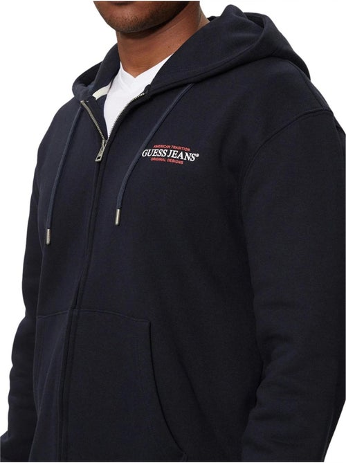 Guess - Veste à capuche motif/style logo JEANS DARING OCEAN - Kiabi