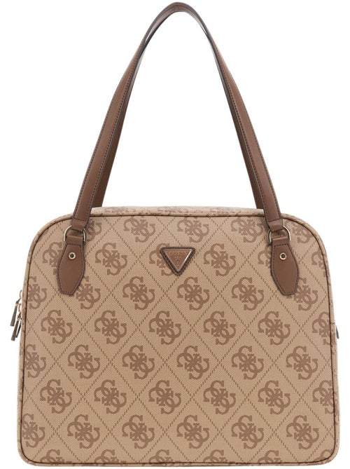 Guess Sac Voyage Berta Toiletry Train Latte Logo/Brown - Kiabi
