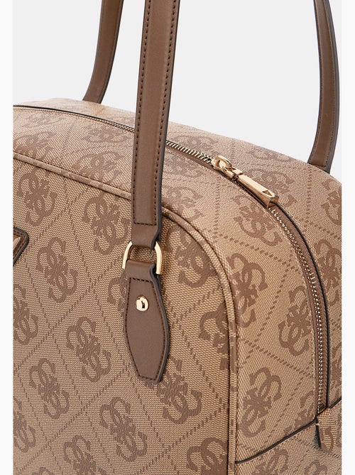 Guess Sac Voyage Berta Toiletry Train Latte Logo/Brown - Kiabi