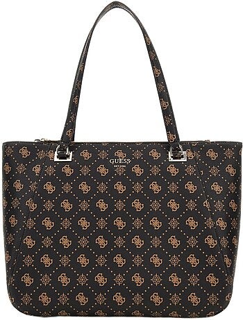 Guess Sac Voyage Calebra Tote Espresso Logo