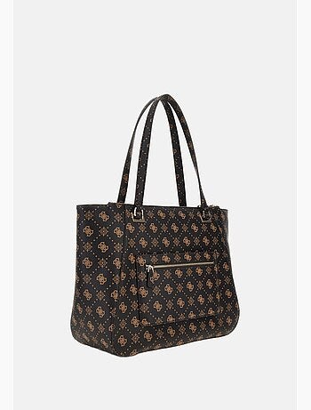 Guess Sac Voyage Calebra Tote Espresso Logo